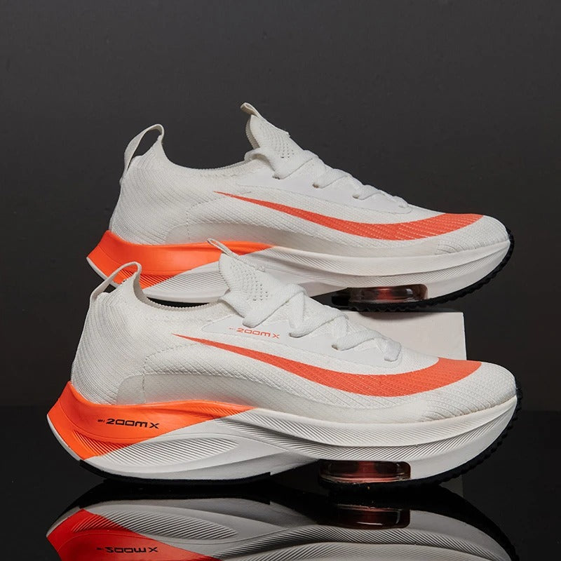 Unisex Sneakers Fashion Men Sneakers Lace Up Round Toe Cushioning Running Shoes
