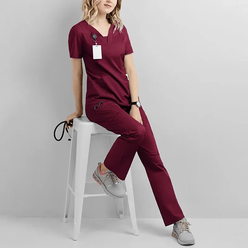 Jogger Suit Doctor Nurse Scrubs Set Hospital Medical Surgical Uniforms