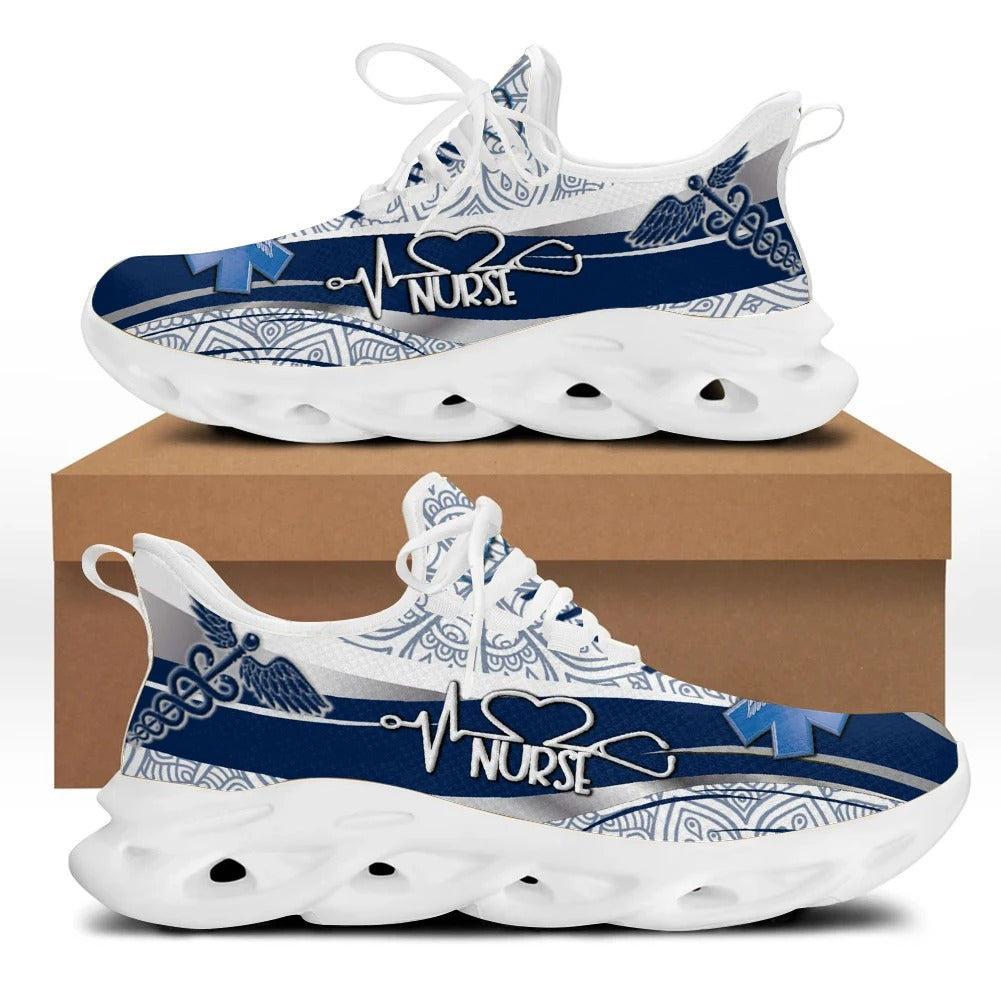 Women's Walking Tennis Nursing Shoes Breathable Blade Casual Light Running Medical Sneakers