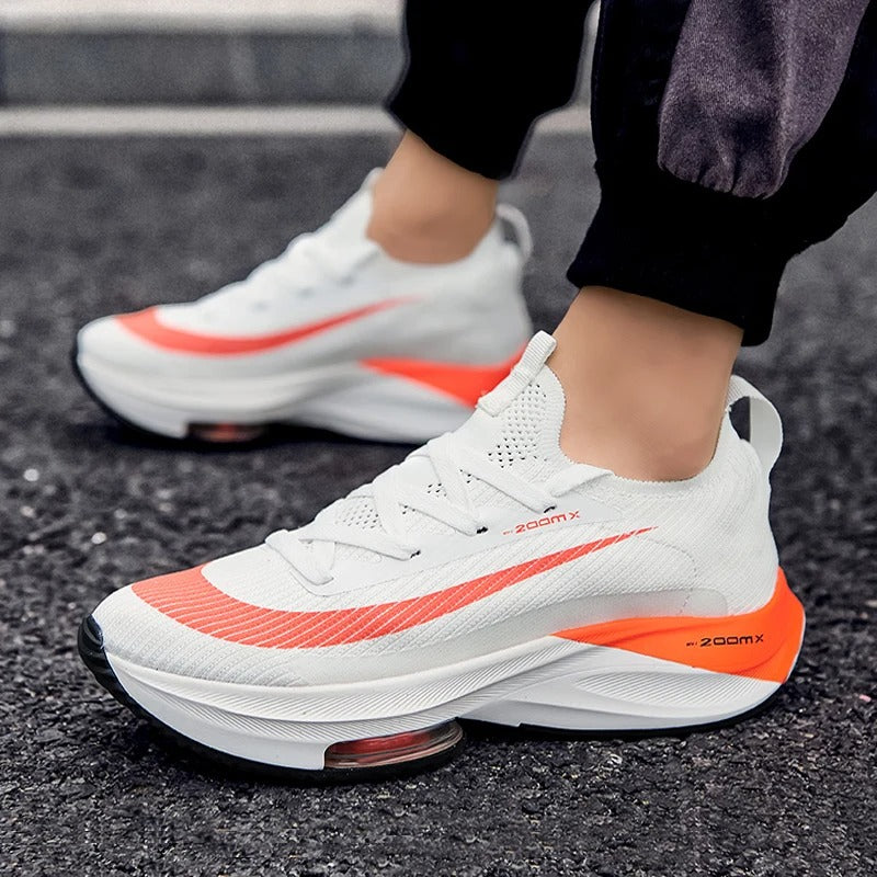 Unisex Sneakers Fashion Men Sneakers Lace Up Round Toe Cushioning Running Shoes