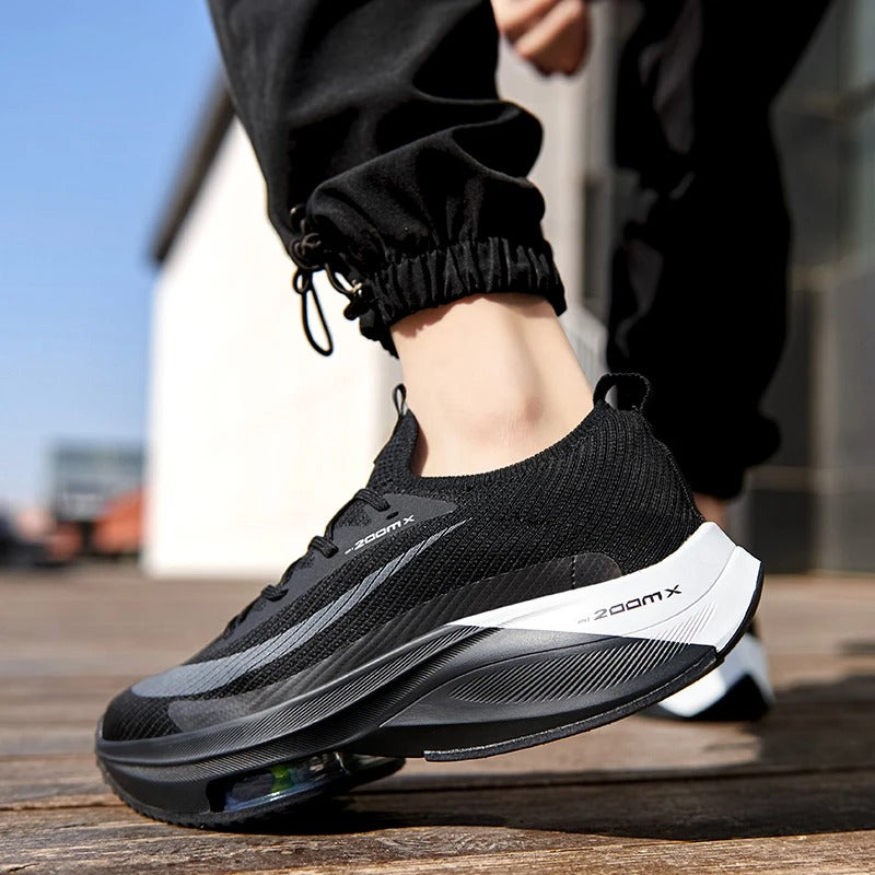 Unisex Sneakers Fashion Men Sneakers Lace Up Round Toe Cushioning Running Shoes
