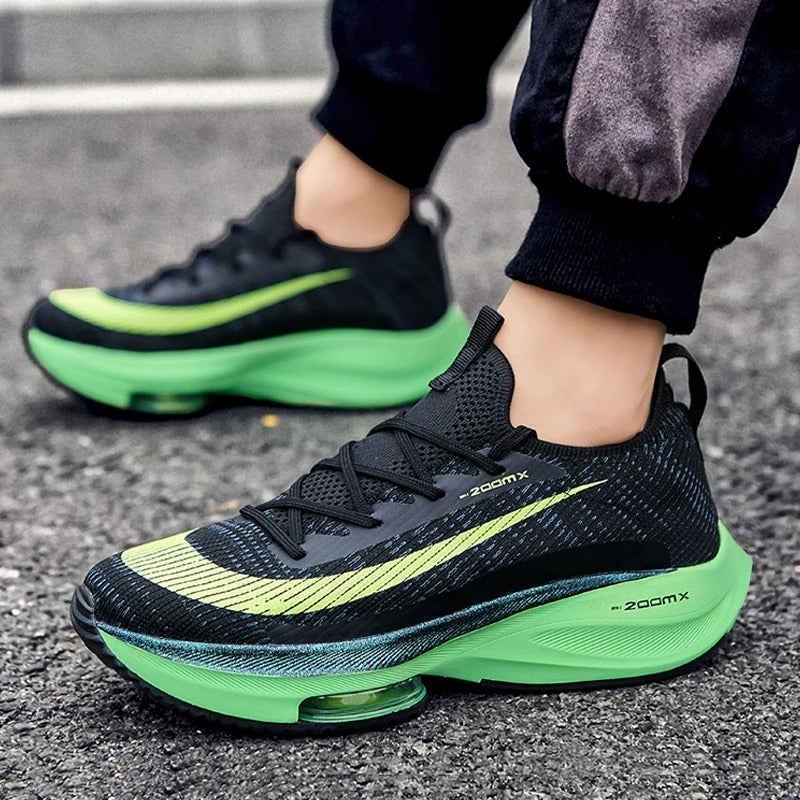 Unisex Sneakers Fashion Men Sneakers Lace Up Round Toe Cushioning Running Shoes