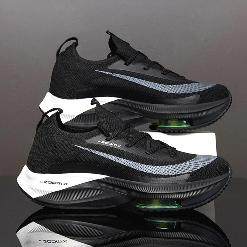 Unisex Sneakers Fashion Men Sneakers Lace Up Round Toe Cushioning Running Shoes