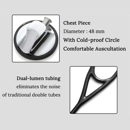 Professional Heart Lung Cardiology Stethoscope Doctor Student Medical Equipment