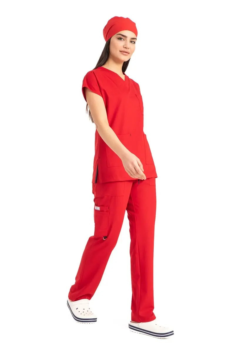 Medical Uniform Nurse Elastic High Quality Scrub Set