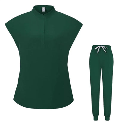 Hospital Medical Scrubs Sets Spa Uniforms Women Medical Blouse Joggers