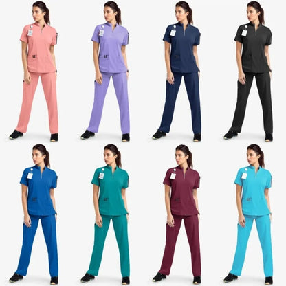 Unisex Medical Uniforms for V-neck Nurse Scrubs Set