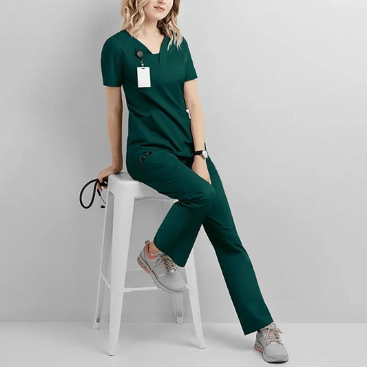 Jogger Suit Doctor Nurse Scrubs Set Hospital Medical Surgical Uniforms