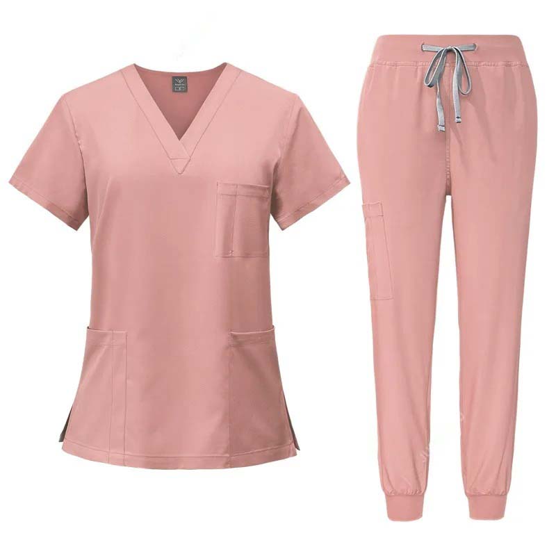 Medical Uniforms Stretch Scrub Tops With Pocket Pants Nurse Uniform