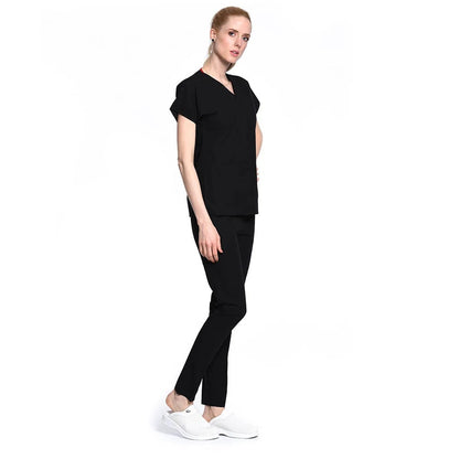 V-neck Beauty Salon Nursing Elastic Waist Work Clothes Medical Suits