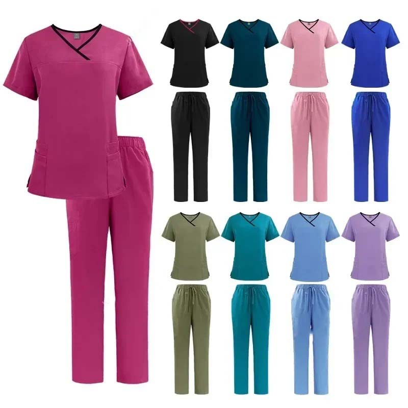 Medical Uniform Trendy Women's Scrub Set