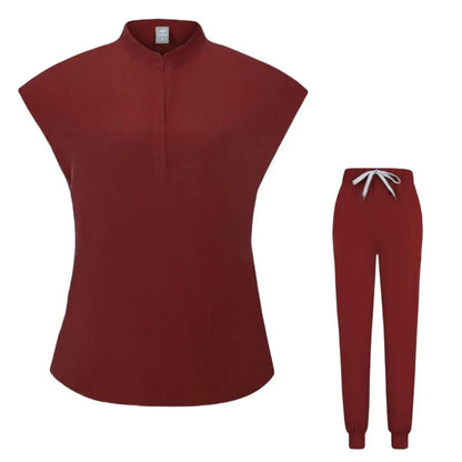Hospital Medical Scrubs Sets Spa Uniforms Women Medical Blouse Joggers