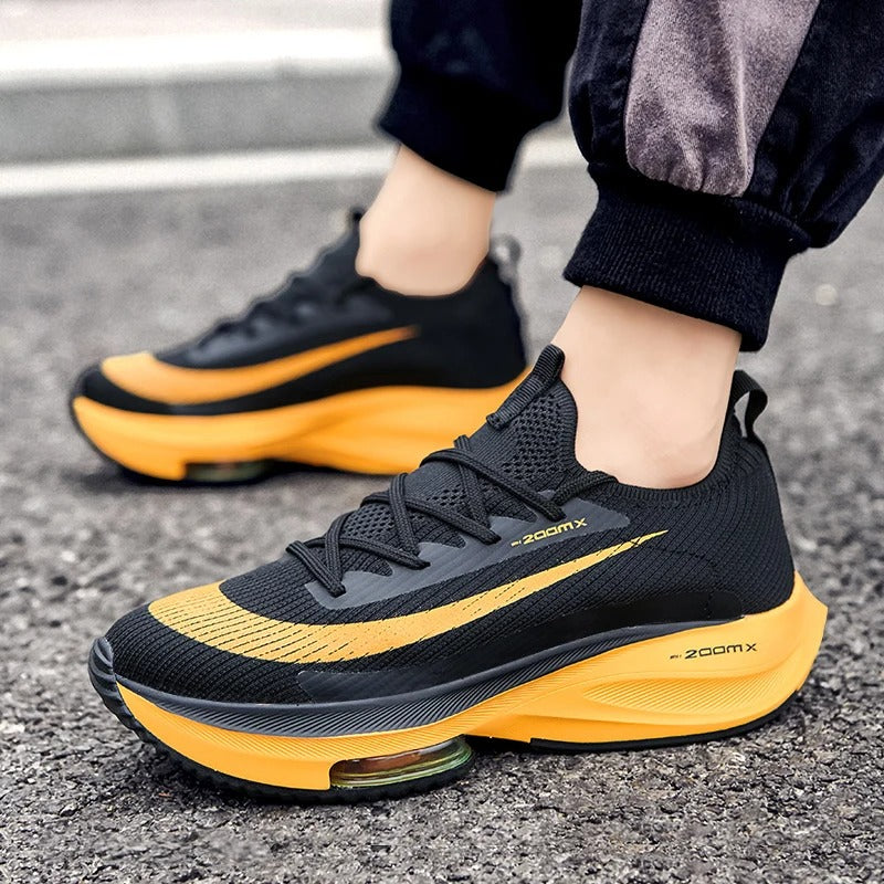 Unisex Sneakers Fashion Men Sneakers Lace Up Round Toe Cushioning Running Shoes