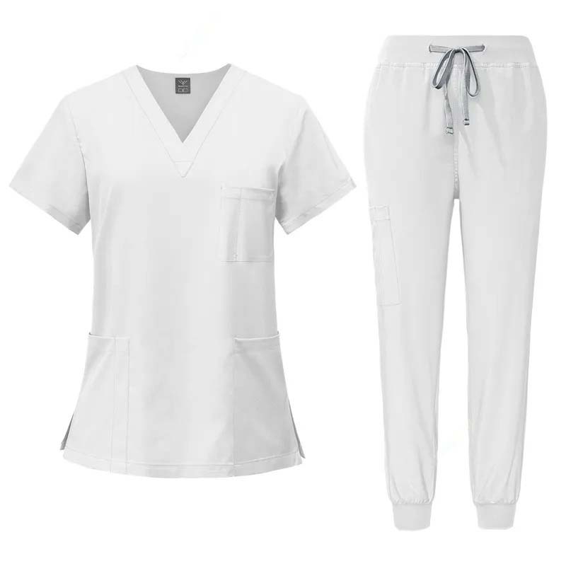 Medical Uniforms Stretch Scrub Tops With Pocket Pants Nurse Uniform