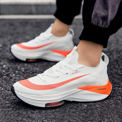 Unisex Sneakers Fashion Men Sneakers Lace Up Round Toe Cushioning Running Shoes