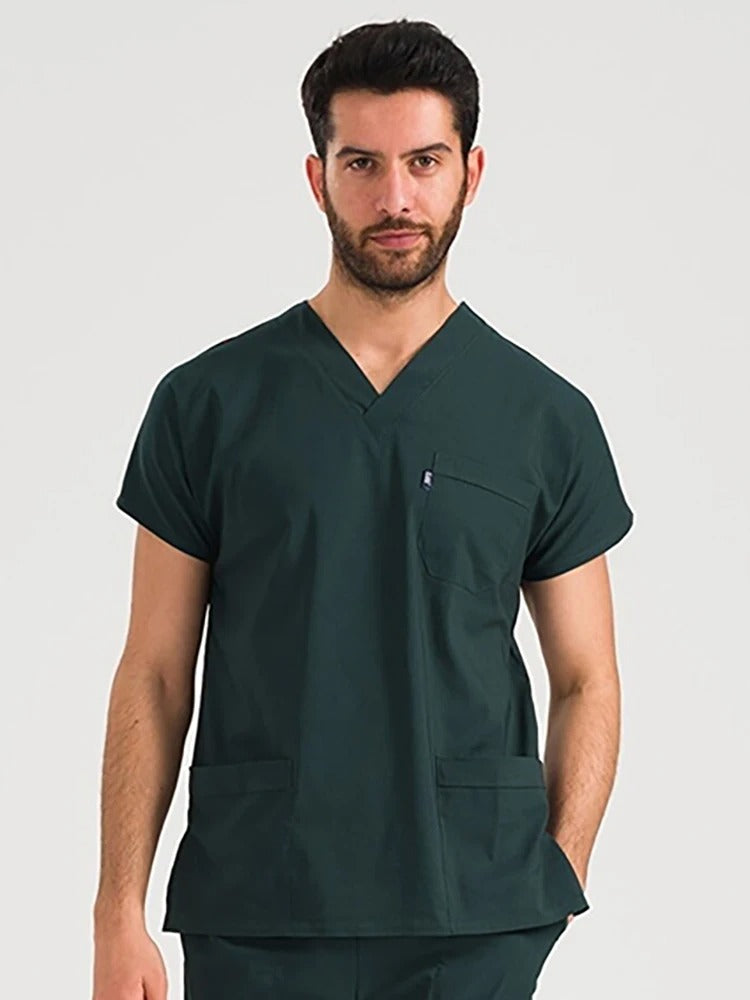 Unisex Scrub Top Uniform Nurse Workwear Top Tshirt