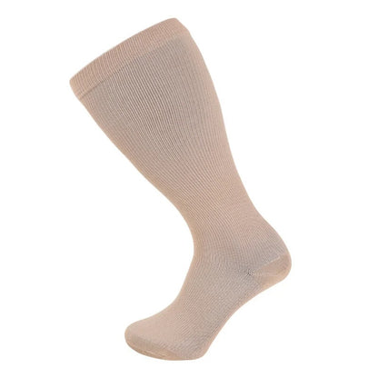 Compression Socks for Women Men Wide Calf Extra Large Knee High Flight Sock for Circulation Support