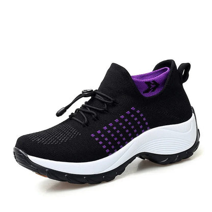 Fashion Sock Sneakers Mesh Breathe Comfortable Nursing Trainers Casual Platform Loafers