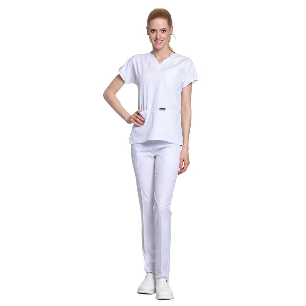 V-neck Beauty Salon Nursing Elastic Waist Work Clothes Medical Suits