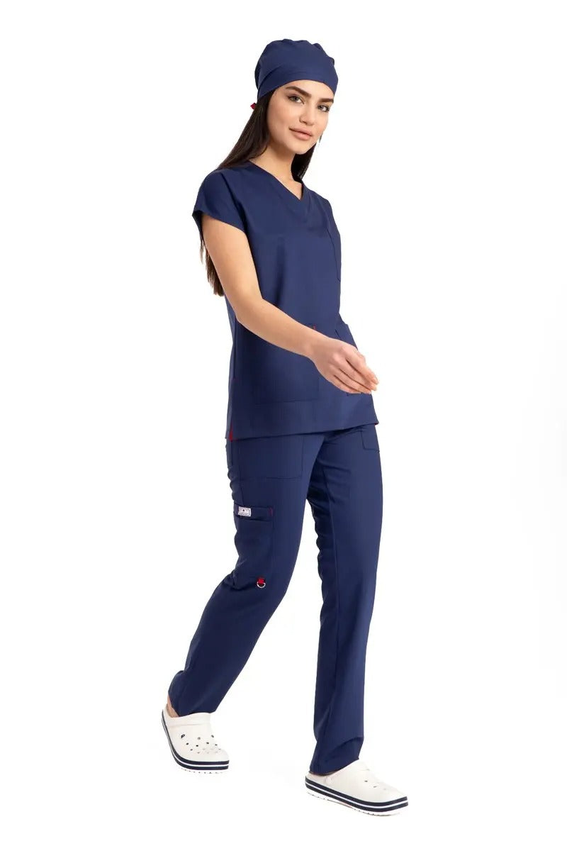 Medical Uniform Nurse Elastic High Quality Scrub Set
