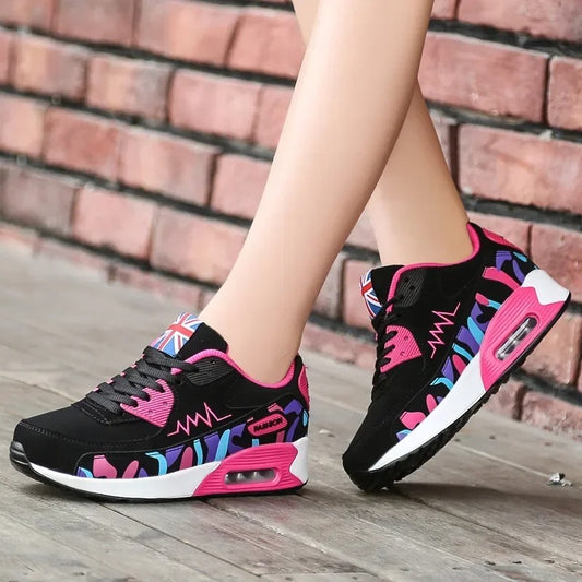 Women's Lace Up Wedge Women Casual Sport Shoes for Women Comfort Travel Shoes