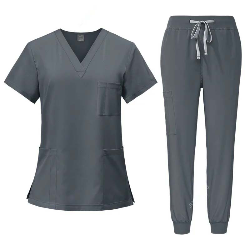 Medical Uniforms Stretch Scrub Tops With Pocket Pants Nurse Uniform