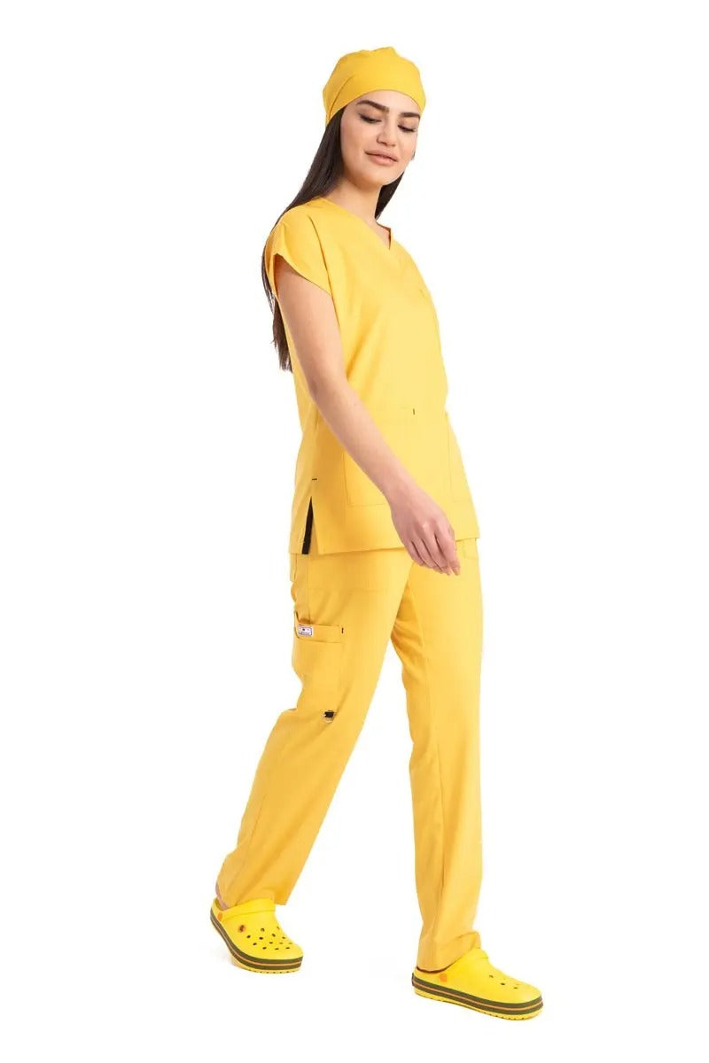 Medical Uniform Nurse Elastic High Quality Scrub Set