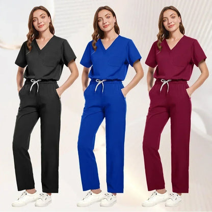 Hospital Operating Room Clinical Surgeon Nurse Dentist Overalls Scrub Set