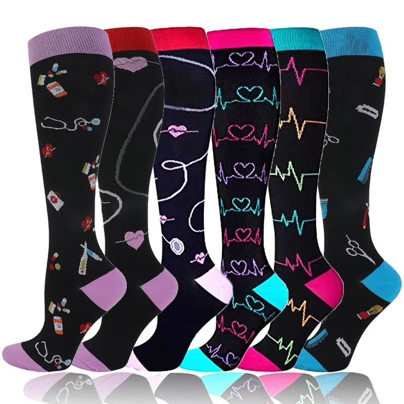 Medical Varicose Veins Pregnancy Nursing Athletic Football Soccer Stockings Sport Socks