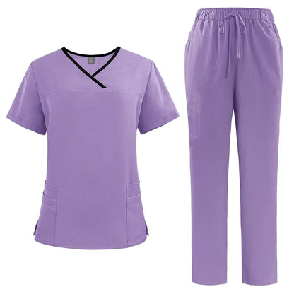 Medical Uniform Trendy Women's Scrub Set