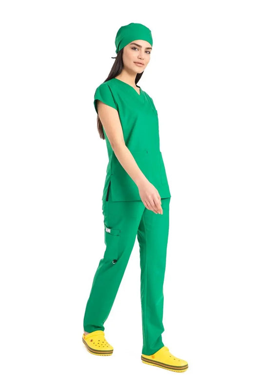 Medical Uniform Nurse Elastic High Quality Scrub Set