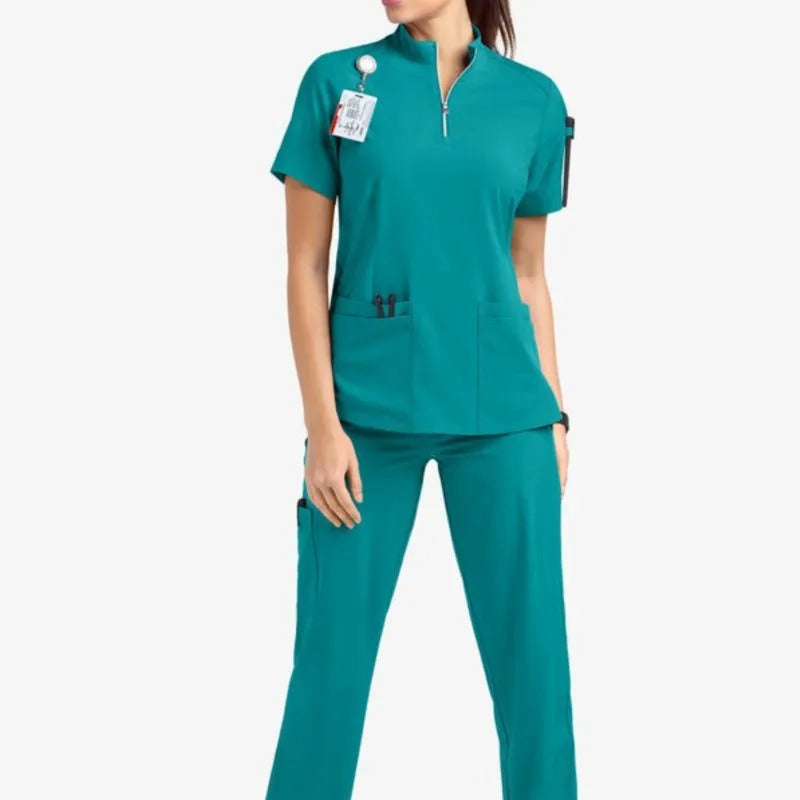 Unisex Medical Uniforms for V-neck Nurse Scrubs Set