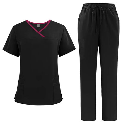 Medical Uniform Trendy Women's Scrub Set