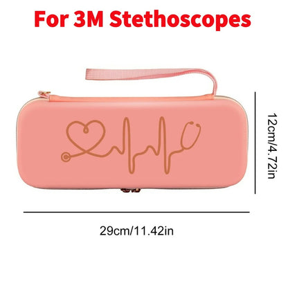 For 3M Littmann Cardiology III Stethoscope Storage Box Portable Travel Carrying Case