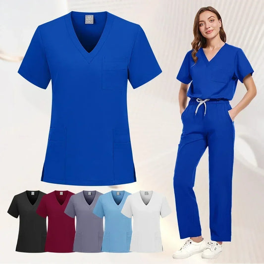 Hospital Operating Room Clinical Surgeon Nurse Dentist Overalls Scrub Set