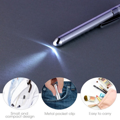 1PC LED Pen light LED Flashlight Work Light First Aid Pen Light Torch Lamp Pupil Medical Pen light