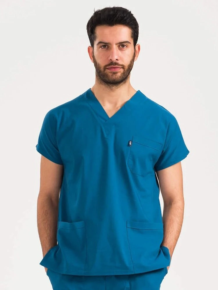 Unisex Scrub Top Uniform Nurse Workwear Top Tshirt