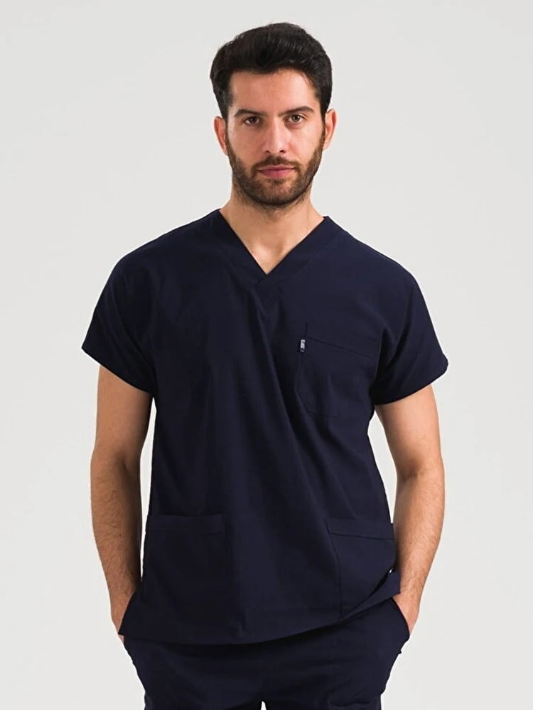 Unisex Scrub Top Uniform Nurse Workwear Top Tshirt