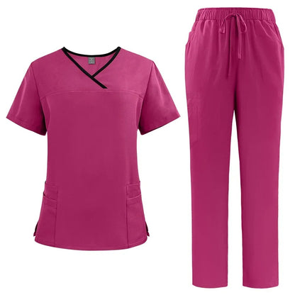 Medical Uniform Trendy Women's Scrub Set