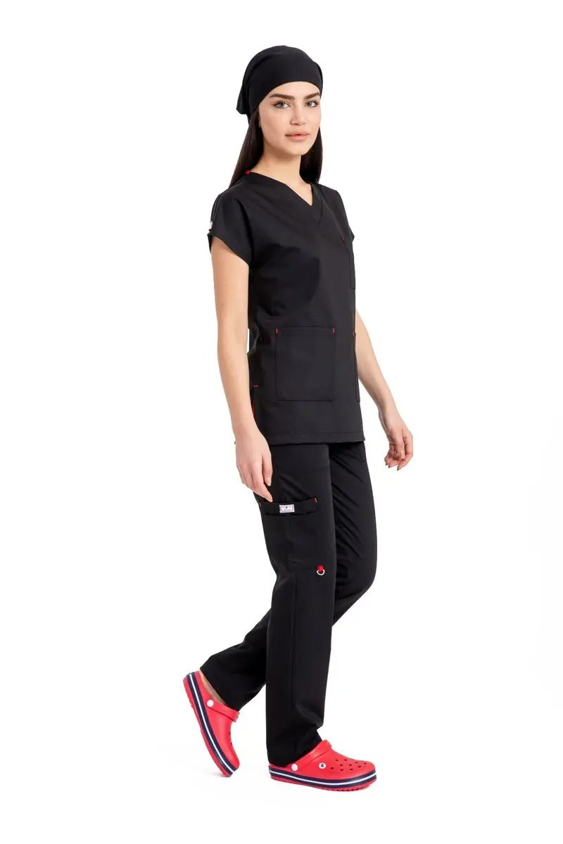Medical Uniform Nurse Elastic High Quality Scrub Set