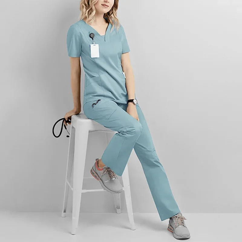 Jogger Suit Doctor Nurse Scrubs Set Hospital Medical Surgical Uniforms