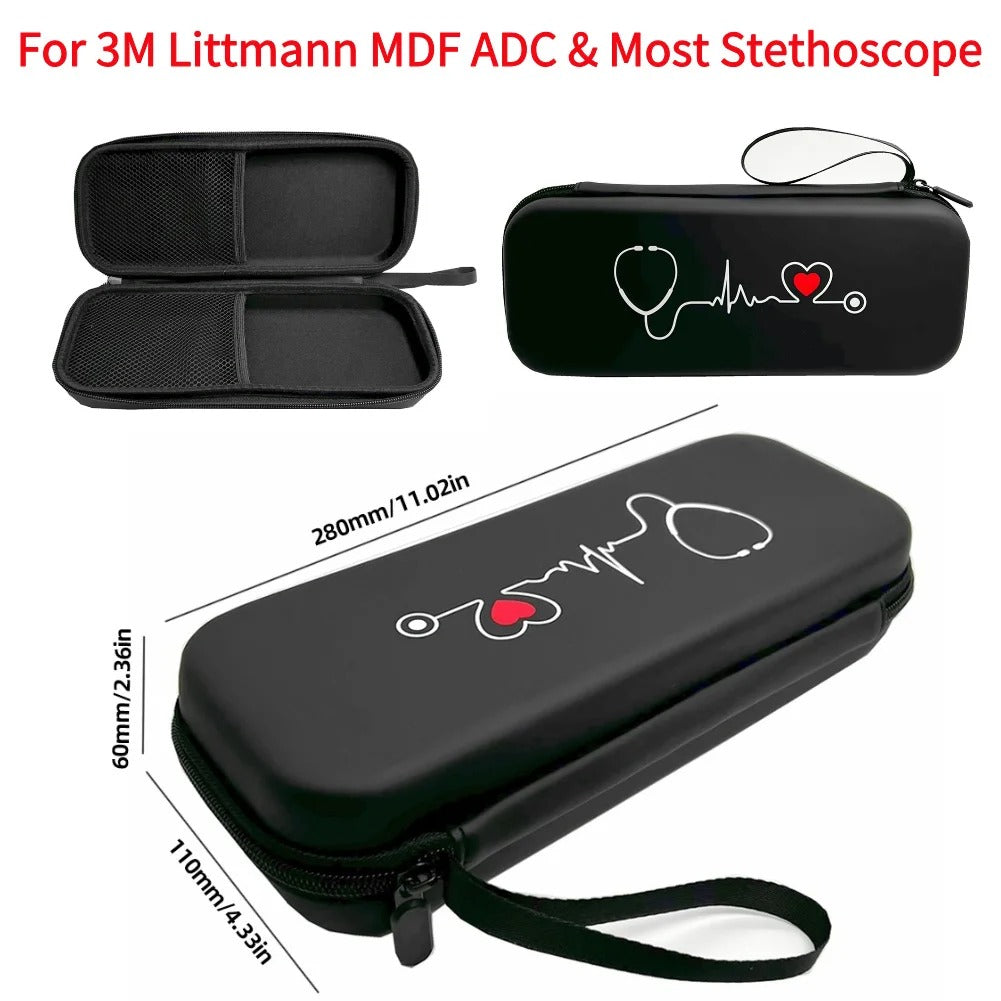 For 3M Littmann Cardiology III Stethoscope Storage Box Portable Travel Carrying Case