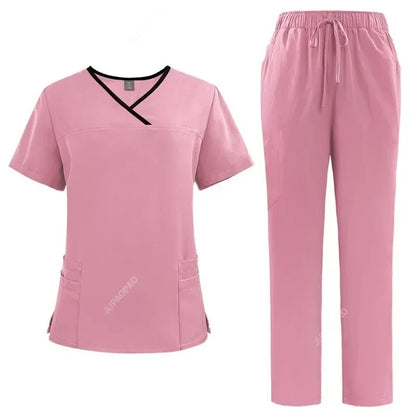 Medical Uniform Trendy Women's Scrub Set