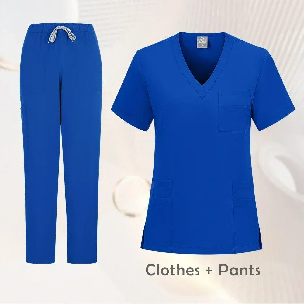 Hospital Operating Room Clinical Surgeon Nurse Dentist Overalls Scrub Set