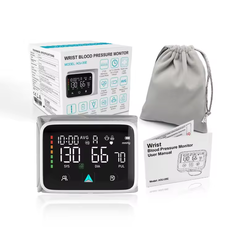 Digital Wrist Blood Pressure Monitor Electric Household Medical Device