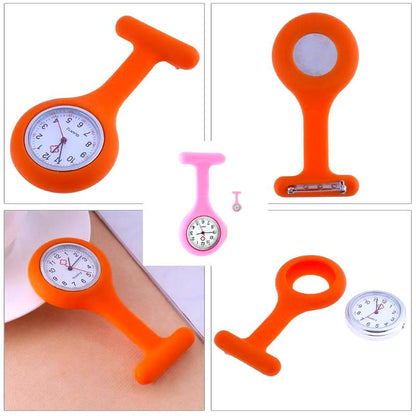 Silicone Fob Watch Nurse Special Black Pointer Pocket Watch