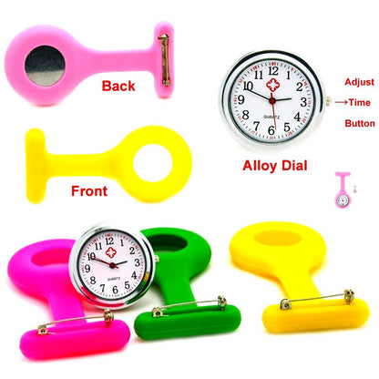 Silicone Fob Watch Nurse Special Black Pointer Pocket Watch