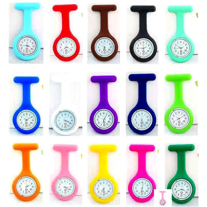 Silicone Fob Watch Nurse Special Black Pointer Pocket Watch