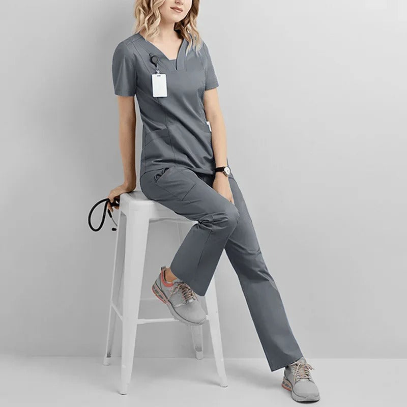 Jogger Suit Doctor Nurse Scrubs Set Hospital Medical Surgical Uniforms