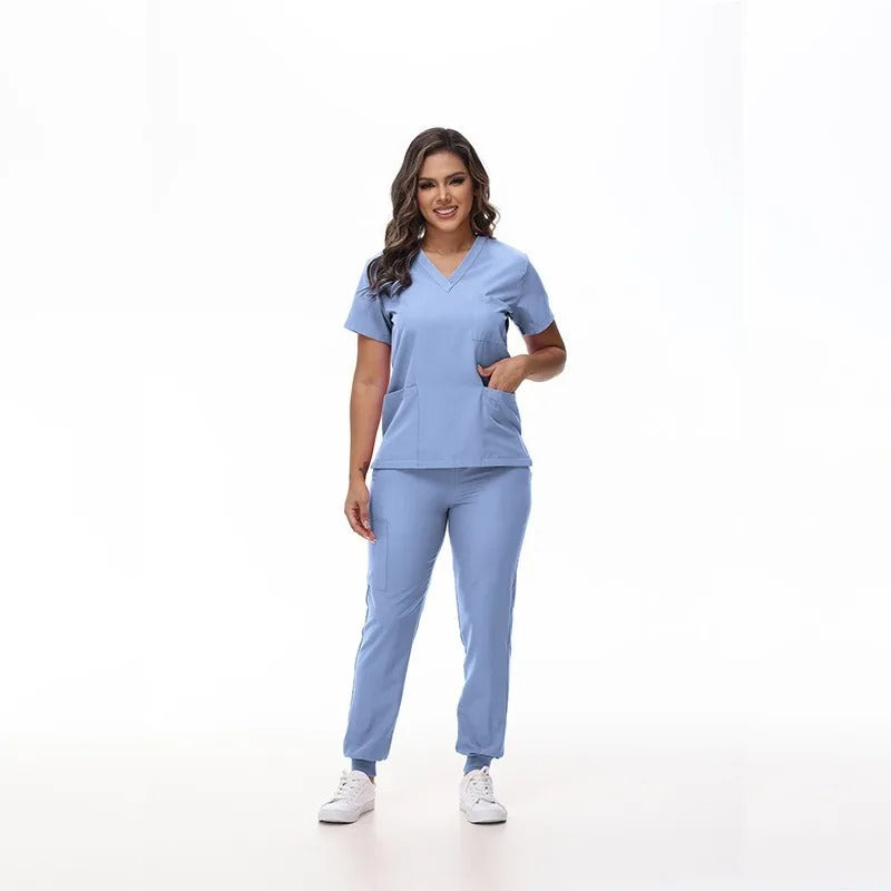 Doctor and Nurse Uniform Durable Dental Pediatric Quick-Dry Healthcare Services Set